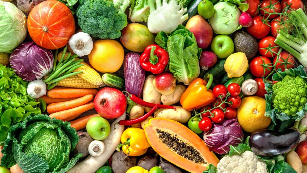 mangiare frutta e verdura di stagione